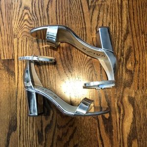 WORN ONCE silver heels
